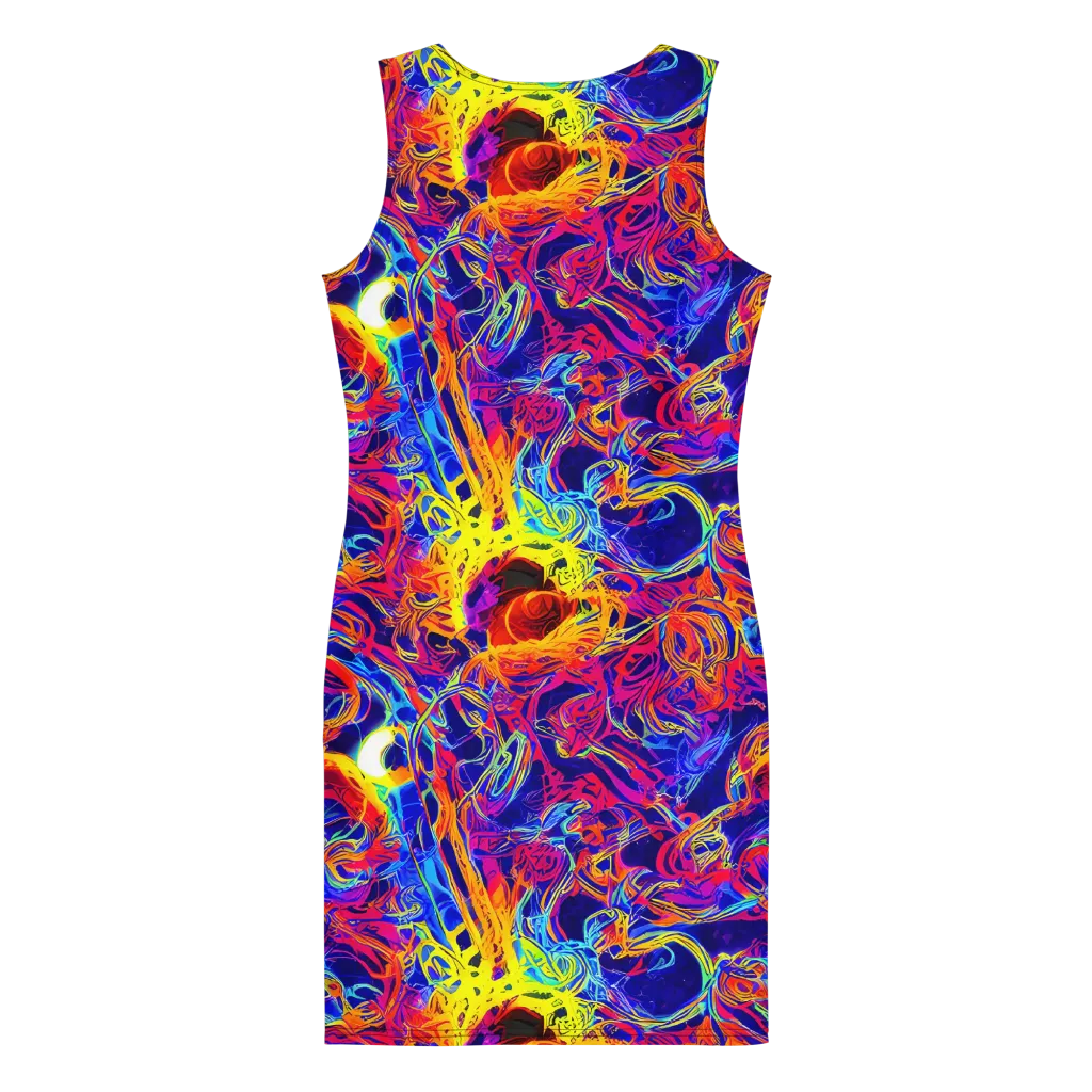 Firefly Frenzy on Bodycon Dress — Back