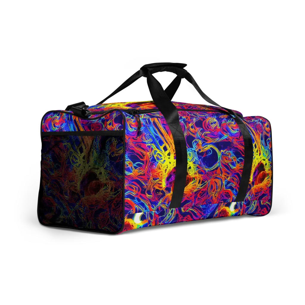 Firefly Frenzy on Duffle Bag — Right Front