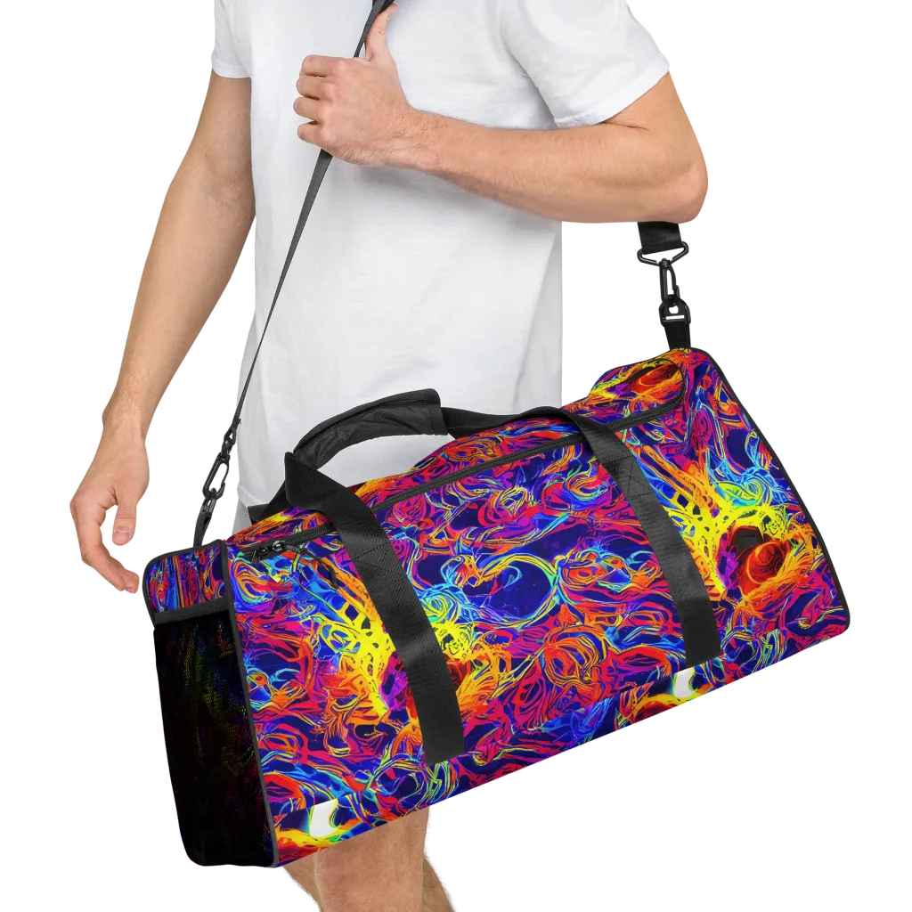 Firefly Frenzy on Duffle Bag — Right Front