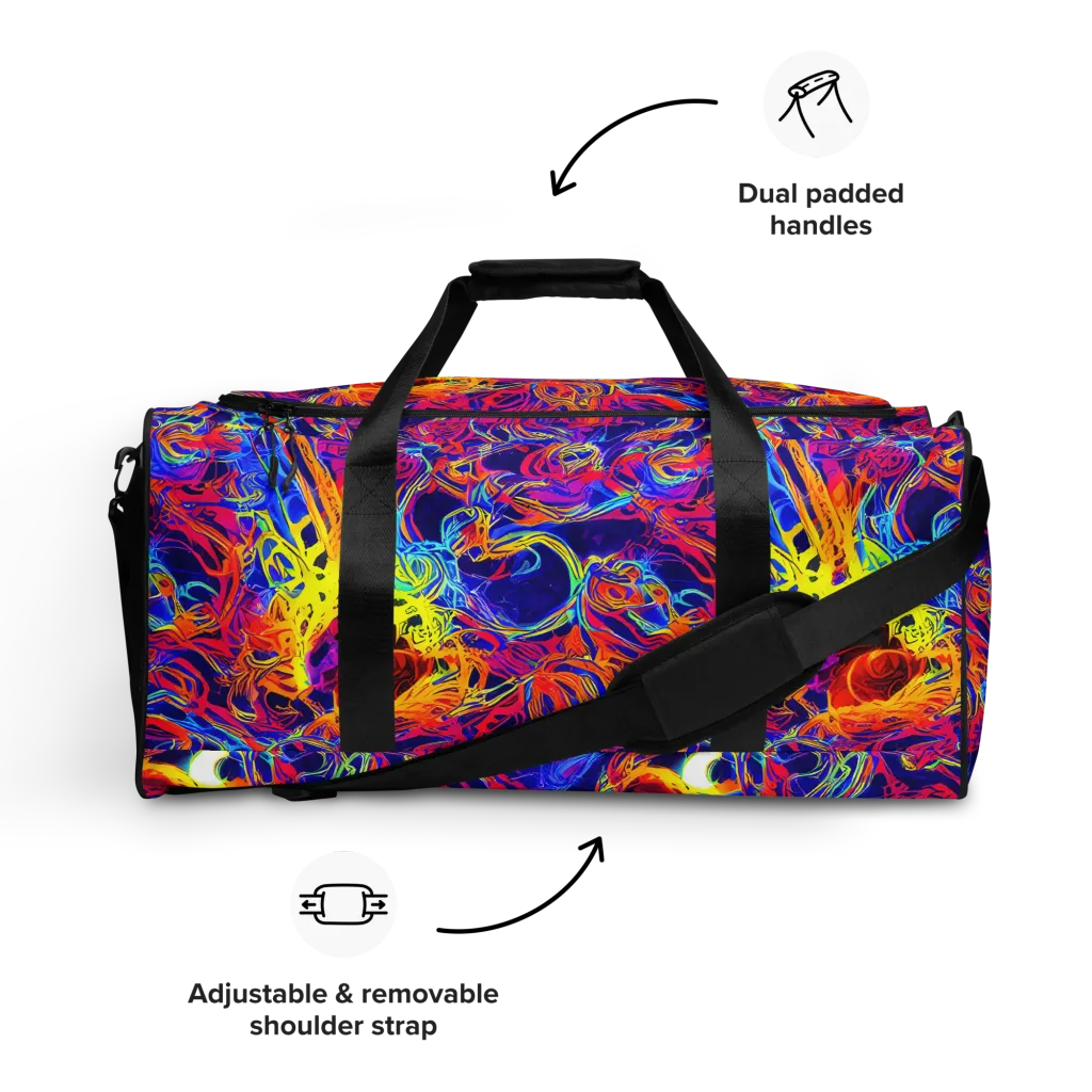 Firefly Frenzy on Duffle Bag — Front