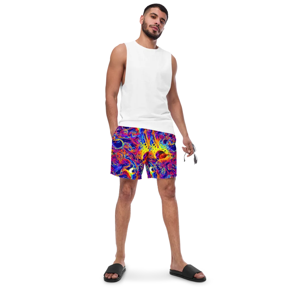 Firefly Frenzy on Swim Trunks — Front