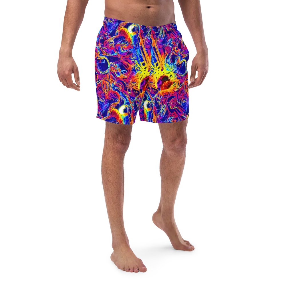 Firefly Frenzy on Swim Trunks — Front