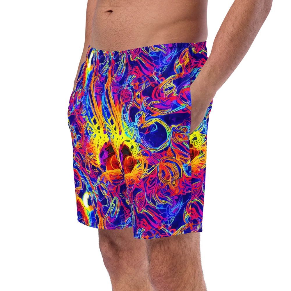 Firefly Frenzy on Swim Trunks — Left Front