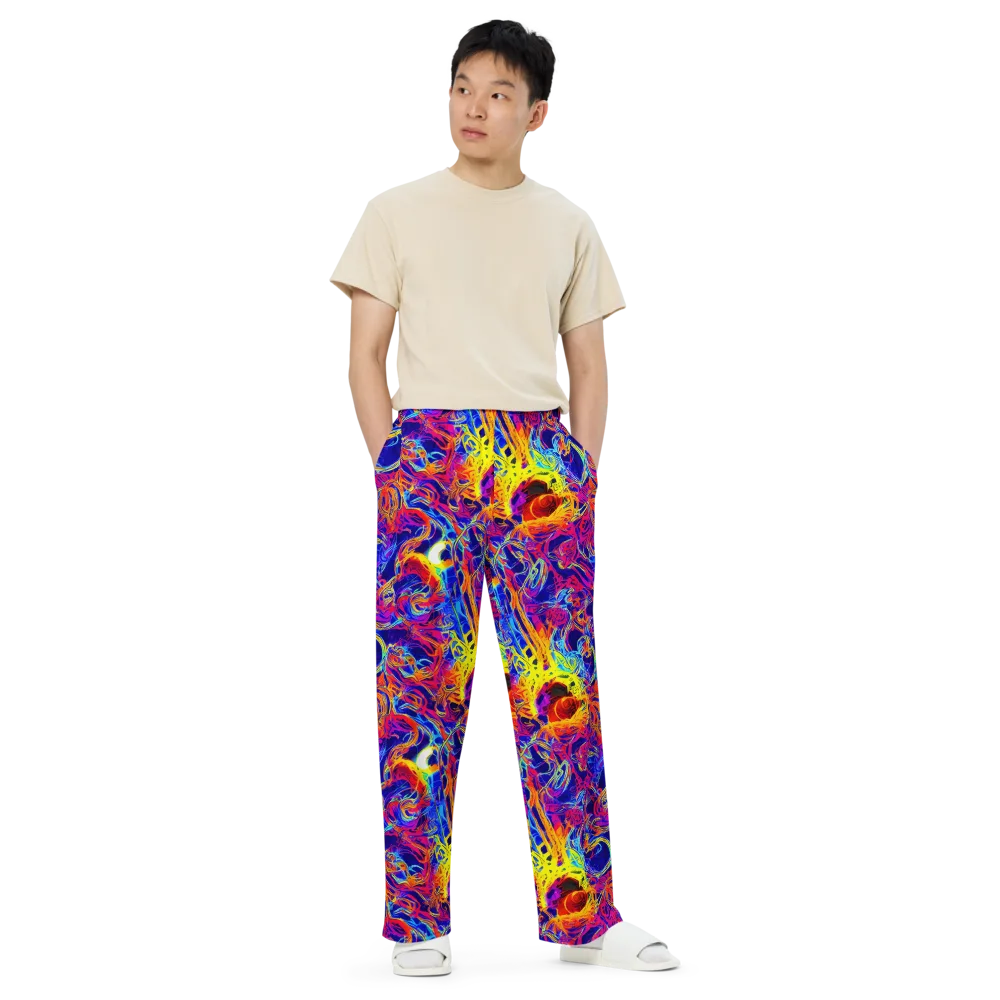 Firefly Frenzy on Wide-Leg Pants — Front
