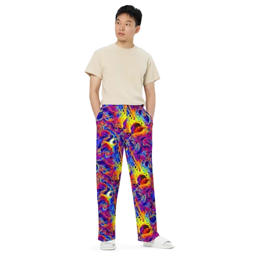 Firefly Frenzy on a Wide-Leg Pants