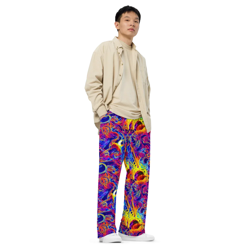 Firefly Frenzy on Wide-Leg Pants — Right Front