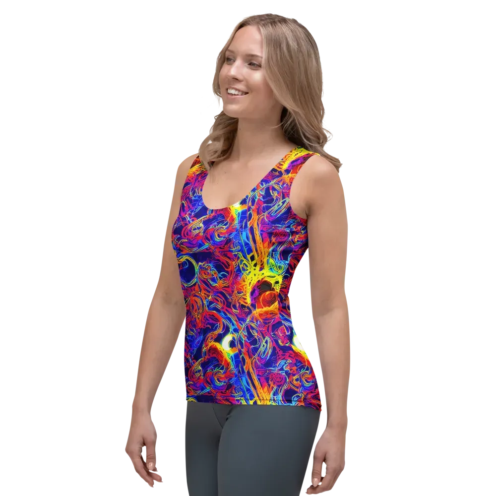 Firefly Frenzy on Women's Tank Top — Left Front