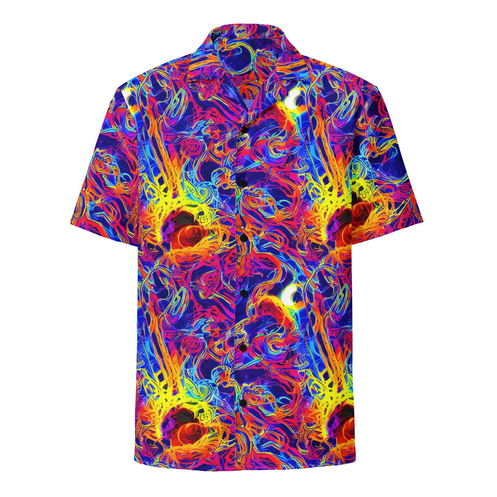 Firefly Frenzy on Button Shirt — Front