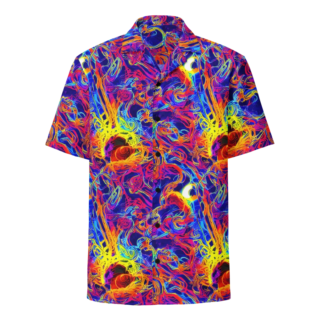 Firefly Frenzy on Button Shirt — Front