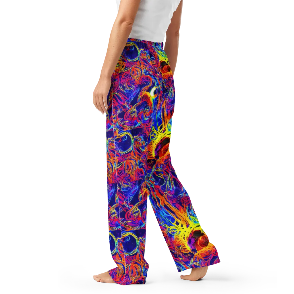 Firefly Frenzy on Women's Pajama Pants — Left