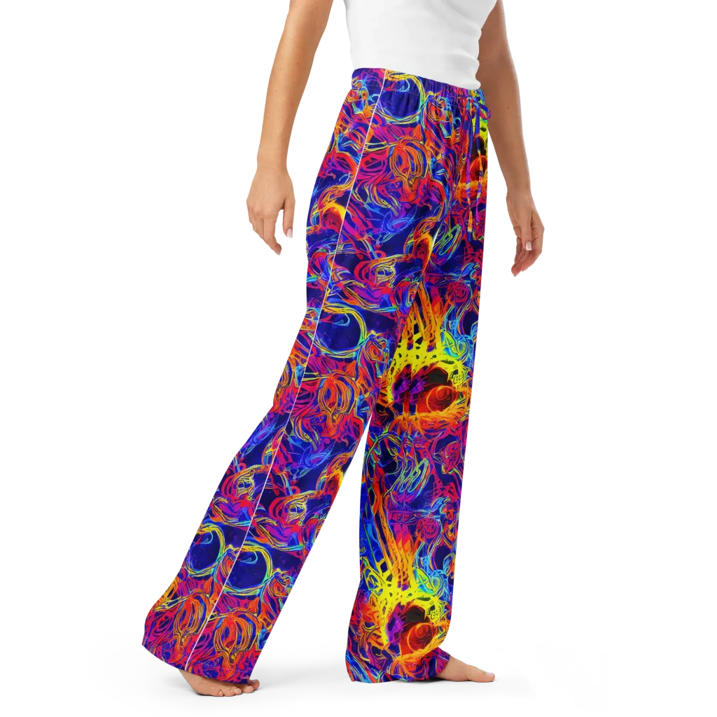Firefly Frenzy on Women's Pajama Pants — Right Front
