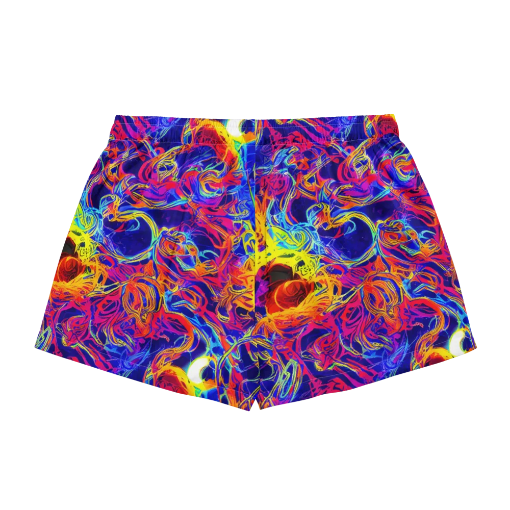 Firefly Frenzy on Women's Pajama Shorts — Back