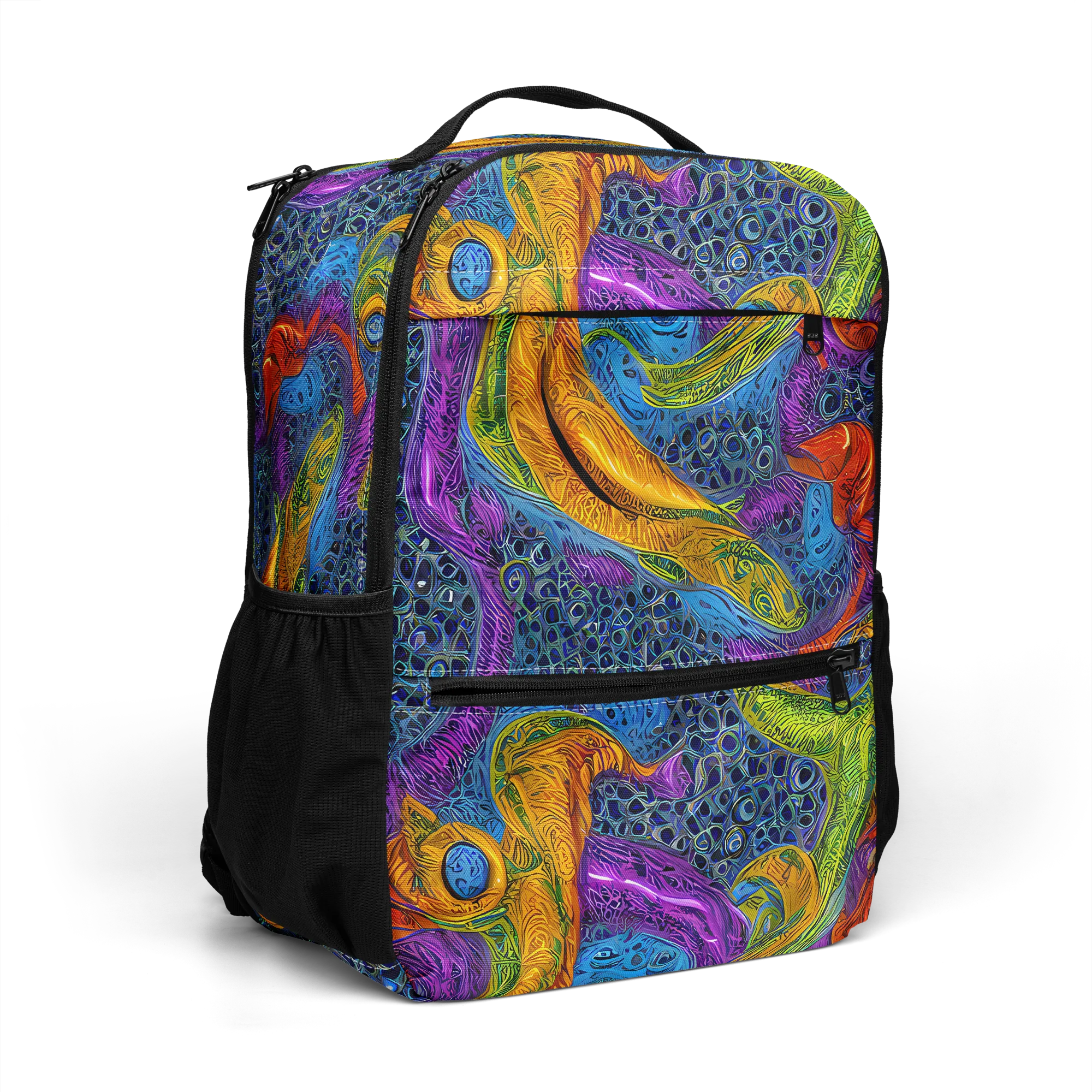 Reef of Fire on Utility Backpack — Right Front