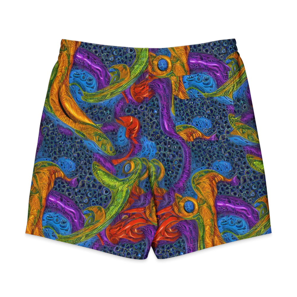 Reef of Fire on Men's Board Shorts — Back