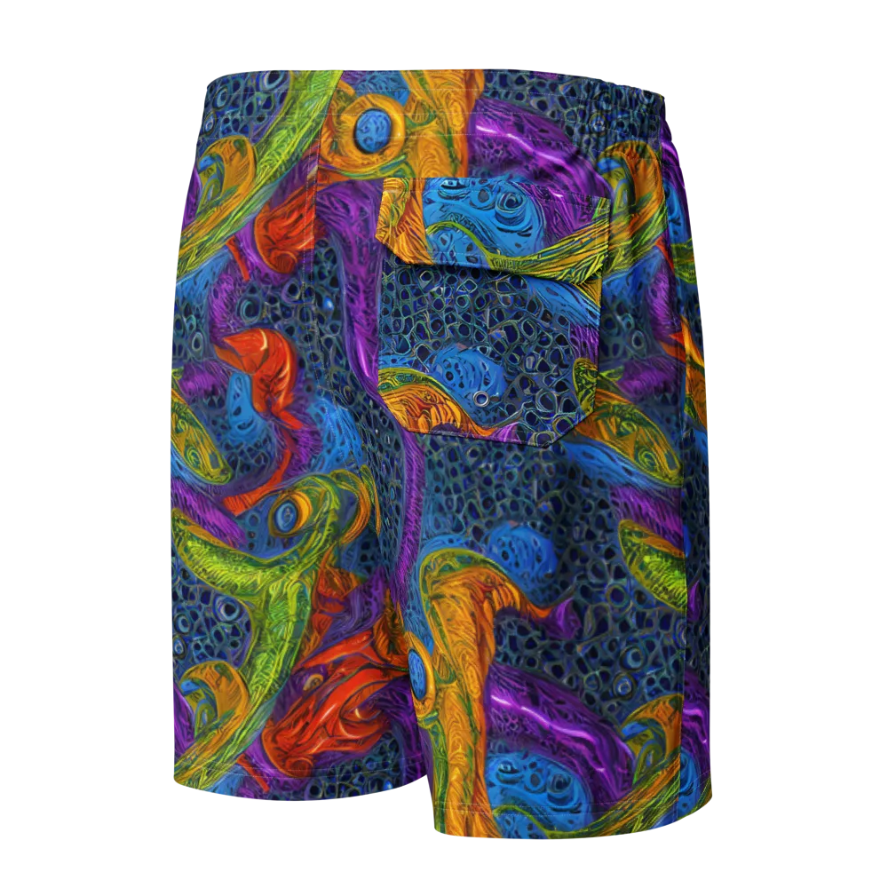 Reef of Fire on Men's Board Shorts — Back