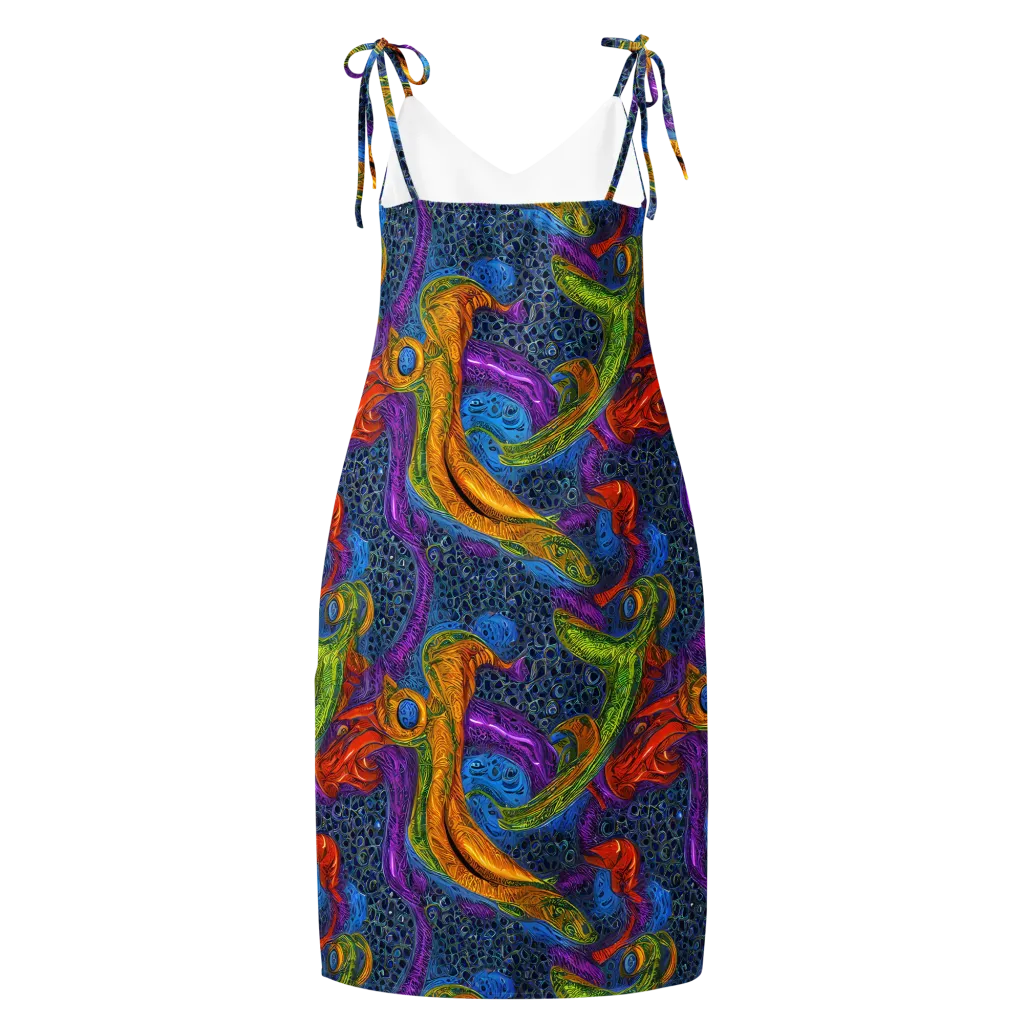 Reef of Fire on Slip Dress — Back
