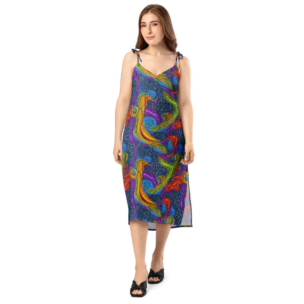 Reef of Fire on Slip Dress — Front