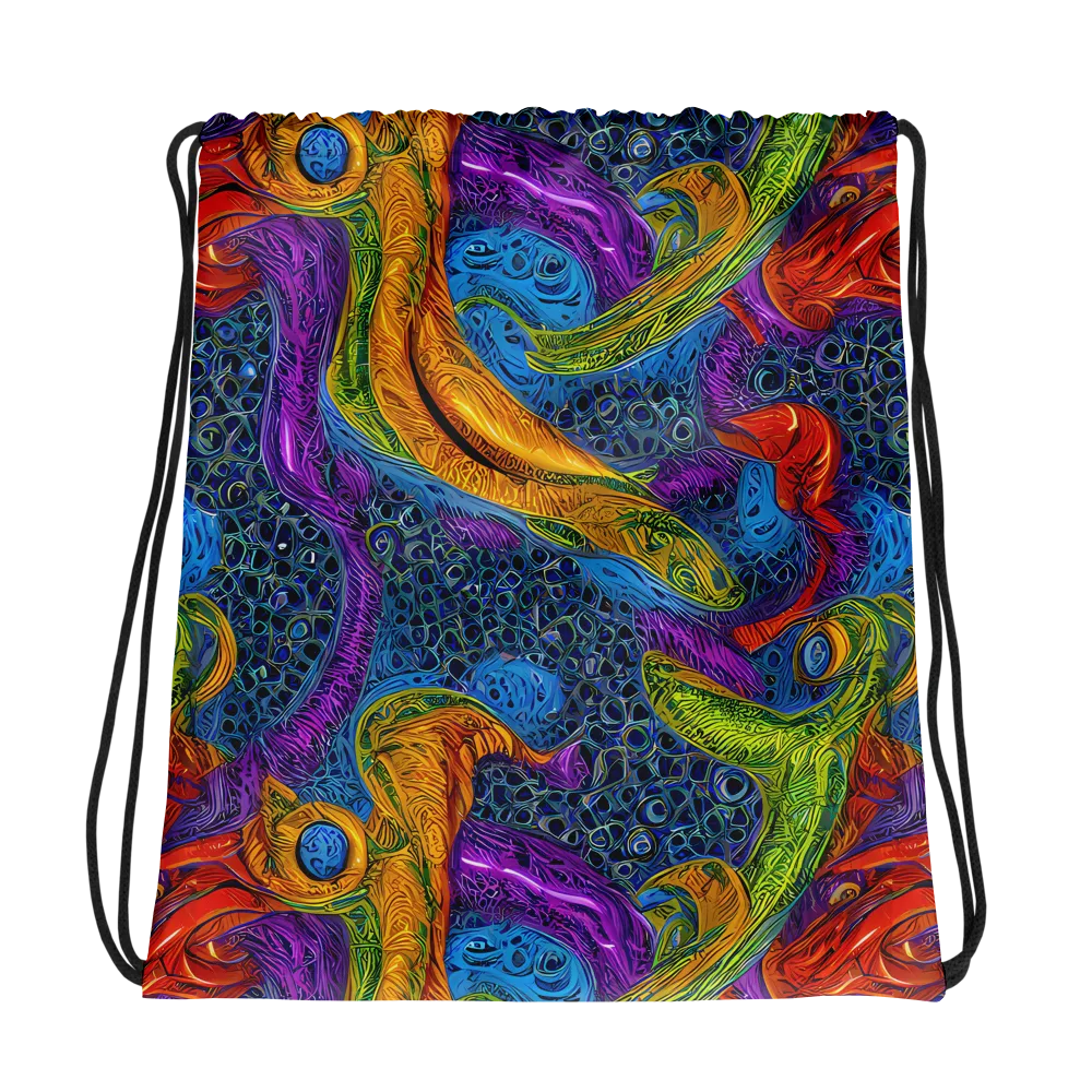 Reef of Fire on Drawstring Bag — Photo