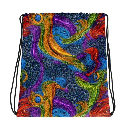 Reef of Fire on a Drawstring Bag