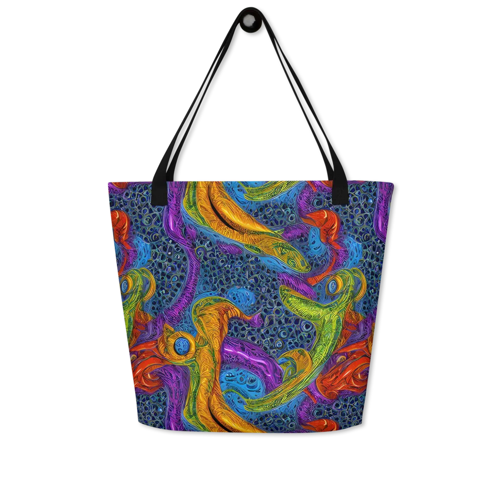 Reef of Fire on Large Tote Bag W/ Pocket — Front