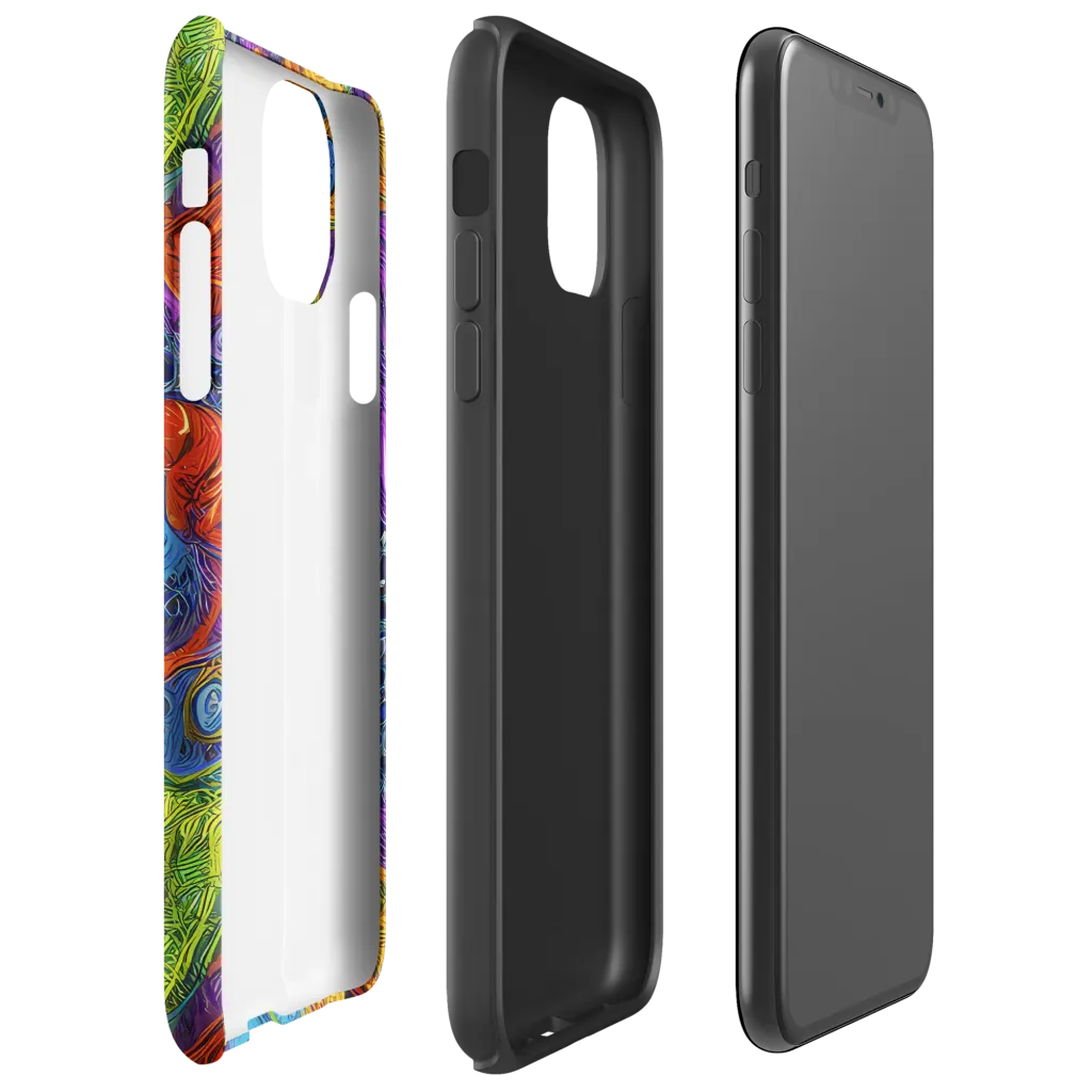 Reef of Fire on Tough Case for iPhone® — Right