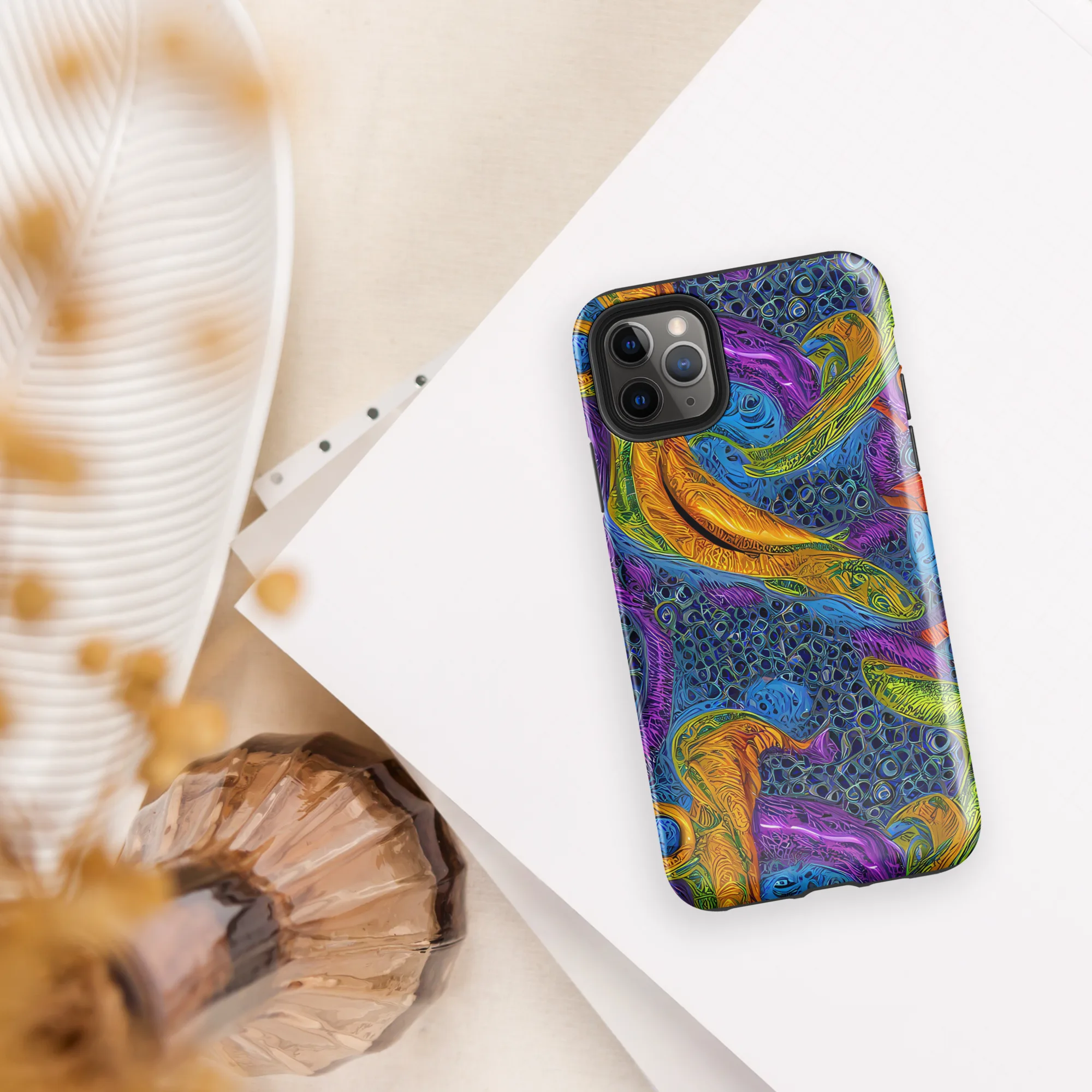 Reef of Fire on Tough Case for iPhone® — Front