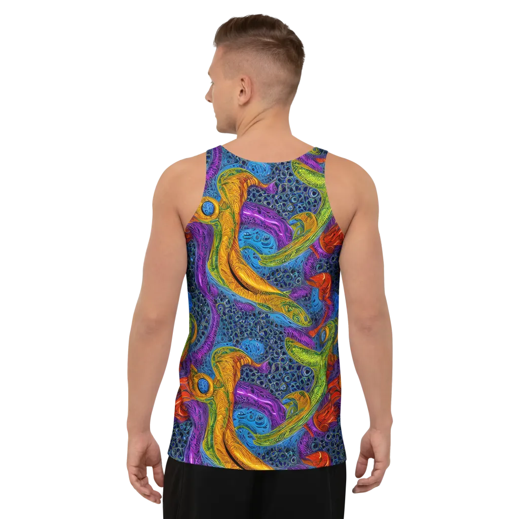 Reef of Fire on Men's Tank Top — Back