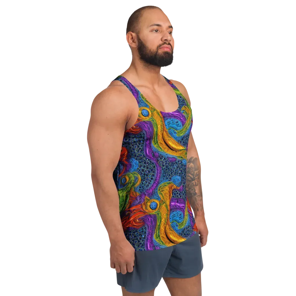 Reef of Fire on Men's Tank Top — Right Front