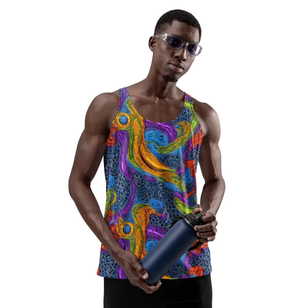 Reef of Fire on Men's Tank Top — Front