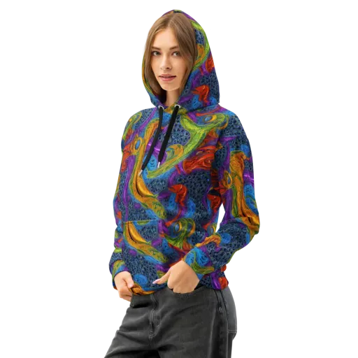 Reef of Fire on a Cotton Hoodie