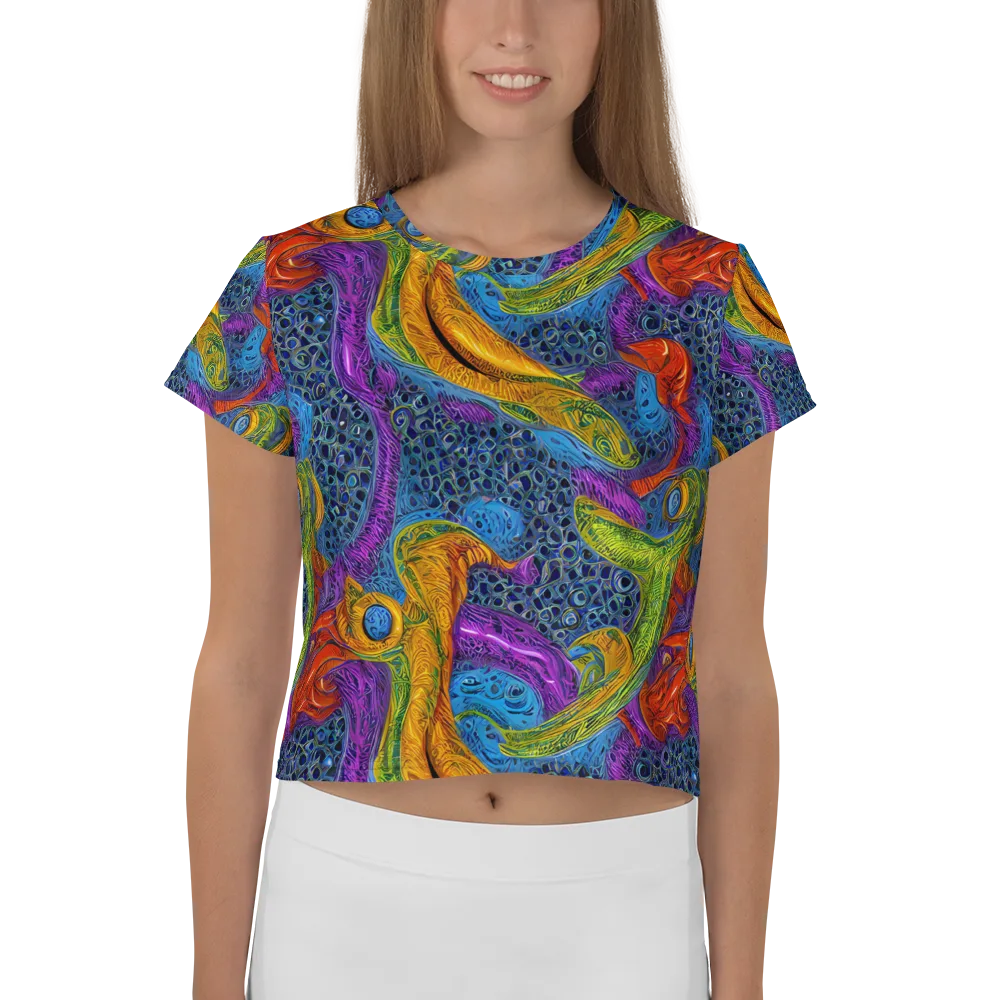 Reef of Fire on Crop Tee — Front