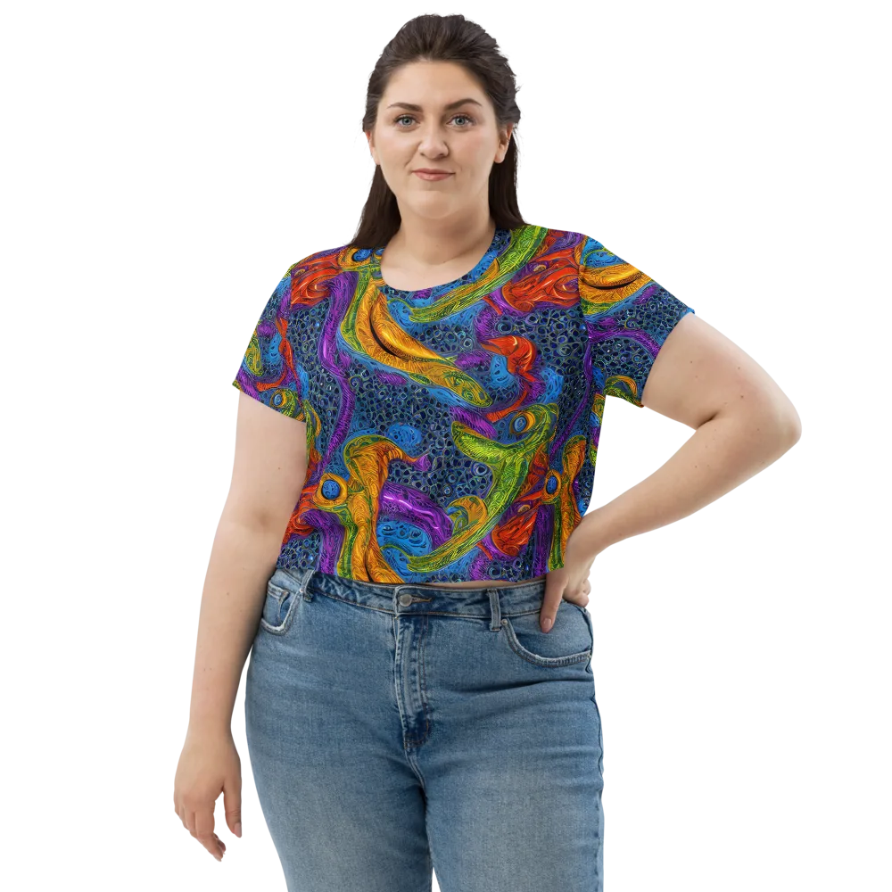 Reef of Fire on Crop Tee — Front