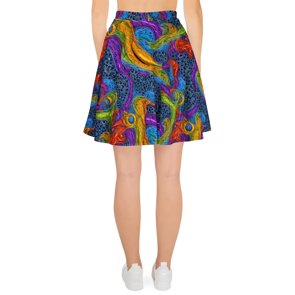 Reef of Fire on Skater Skirt — Back