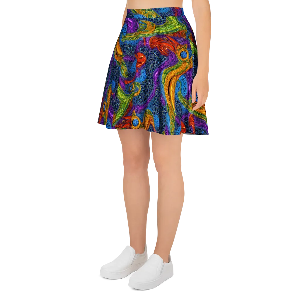 Reef of Fire on Skater Skirt — Left
