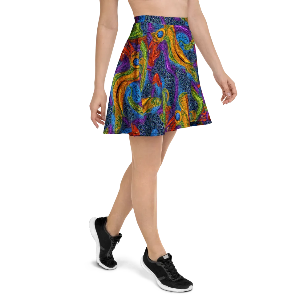 Reef of Fire on Skater Skirt — Right