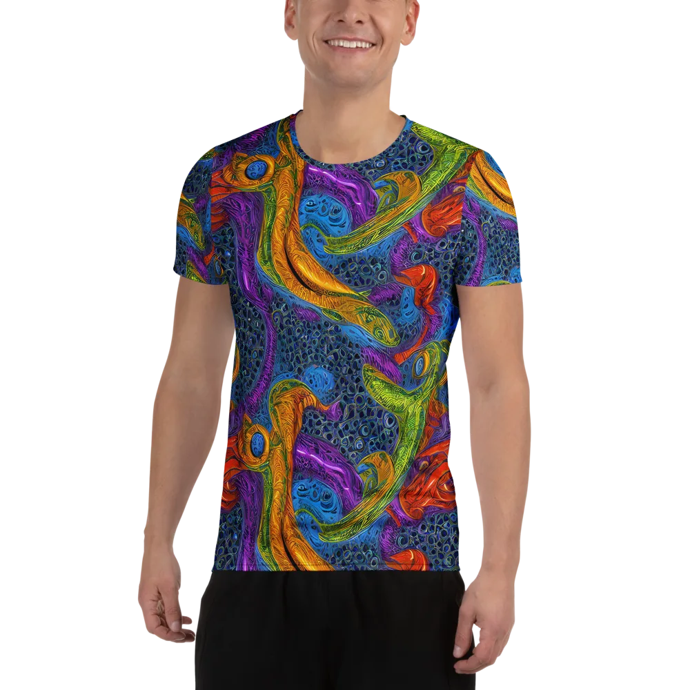 Reef of Fire on Men's Athletic T-Shirt — Front