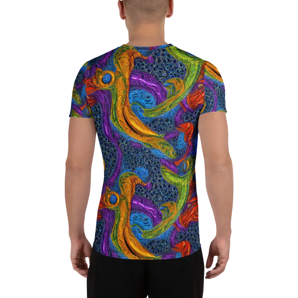 Reef of Fire on Men's Athletic T-Shirt — Back