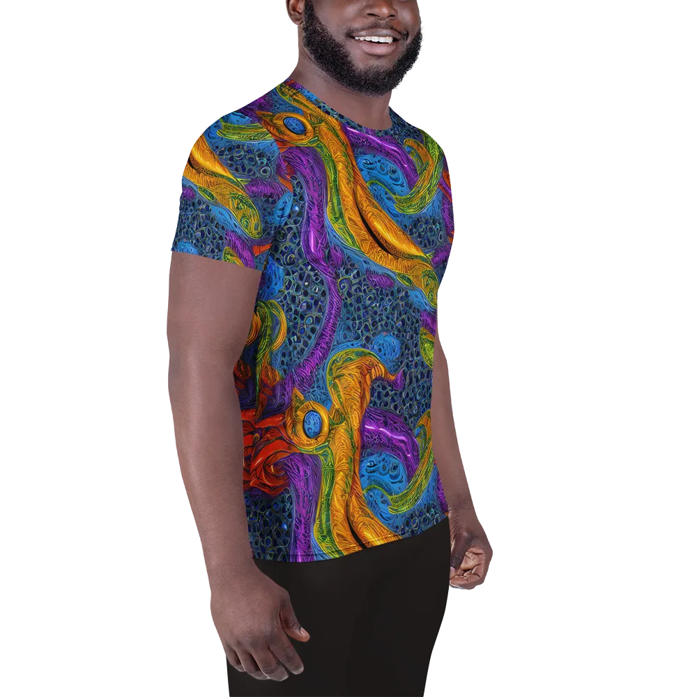 Reef of Fire on Men's Athletic T-Shirt — Right