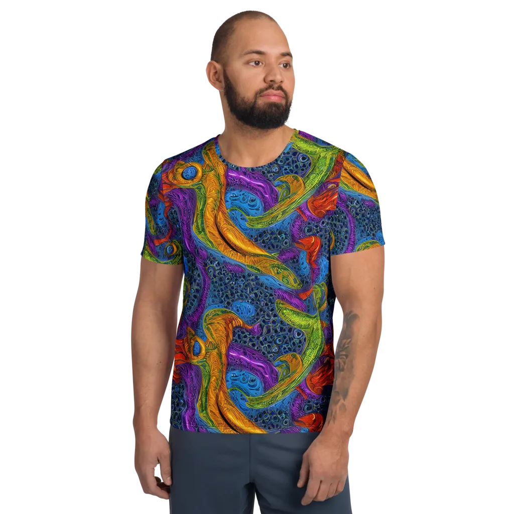 Reef of Fire on Men's Athletic T-Shirt — Front