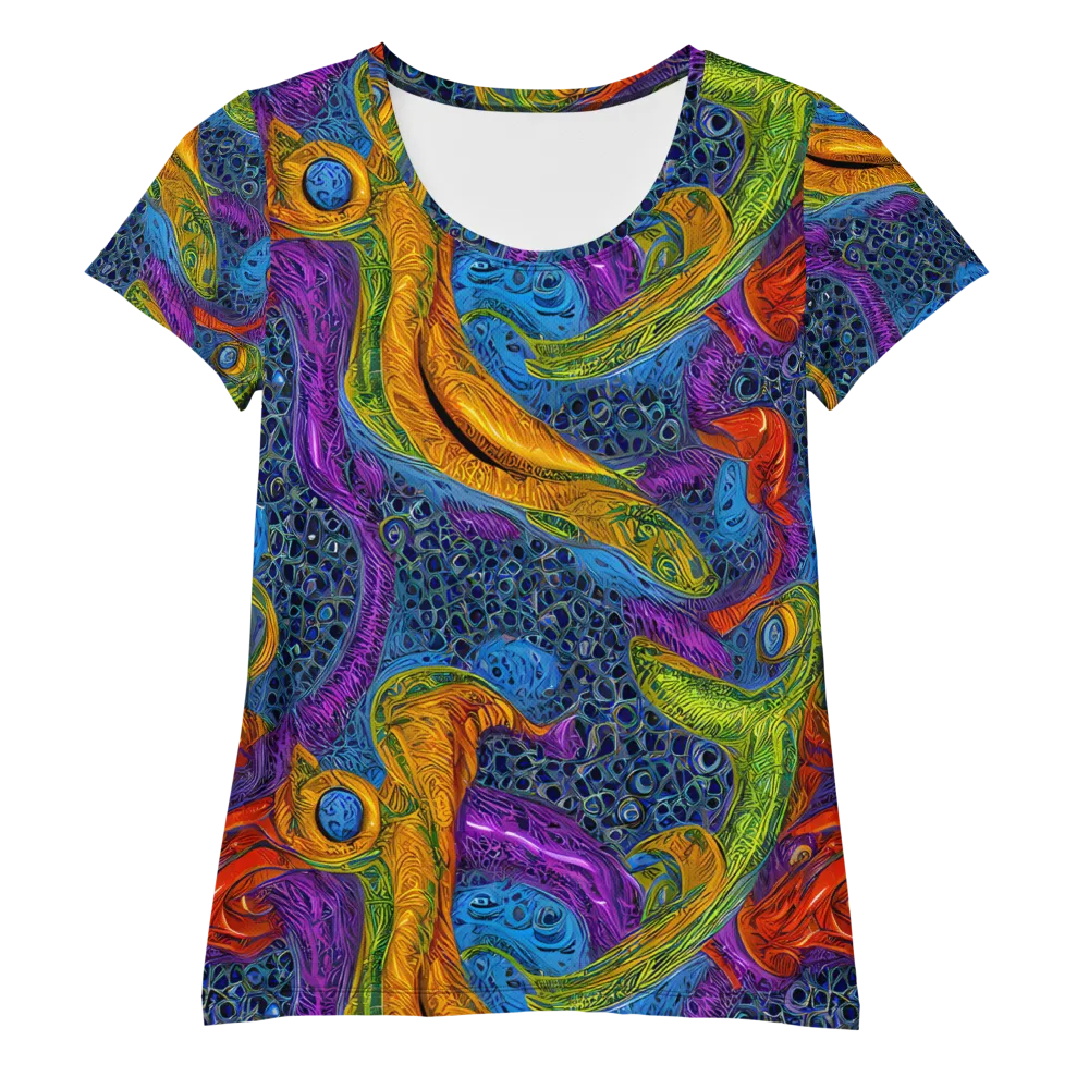 Reef of Fire on Women's Athletic T-Shirt — Front