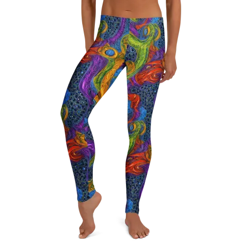 Reef of Fire on a Leggings