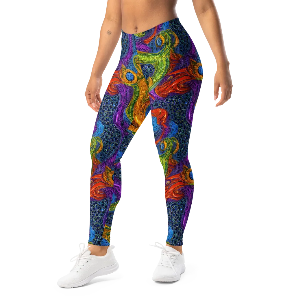Reef of Fire on Leggings — Left Front