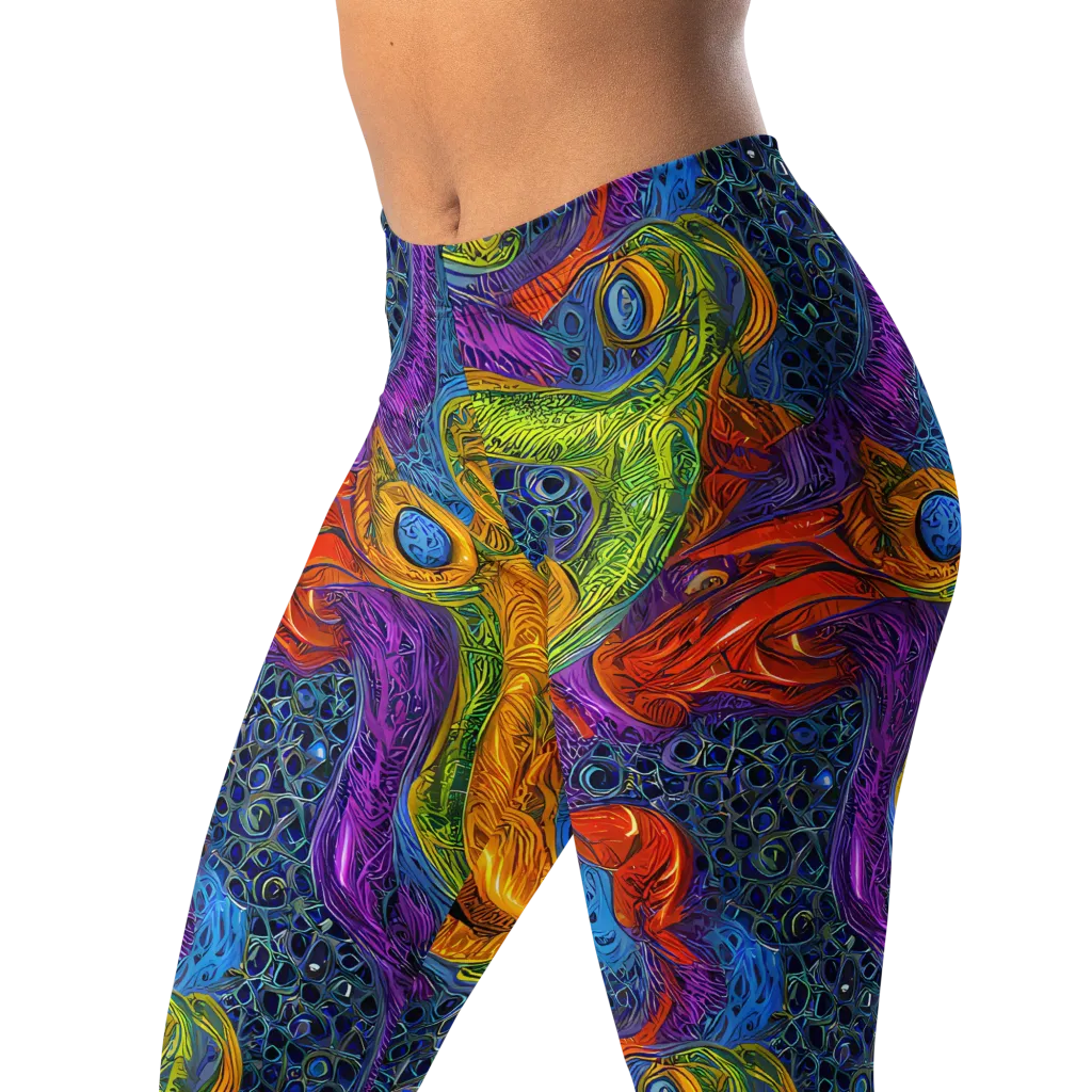 Reef of Fire on Leggings — Left Front