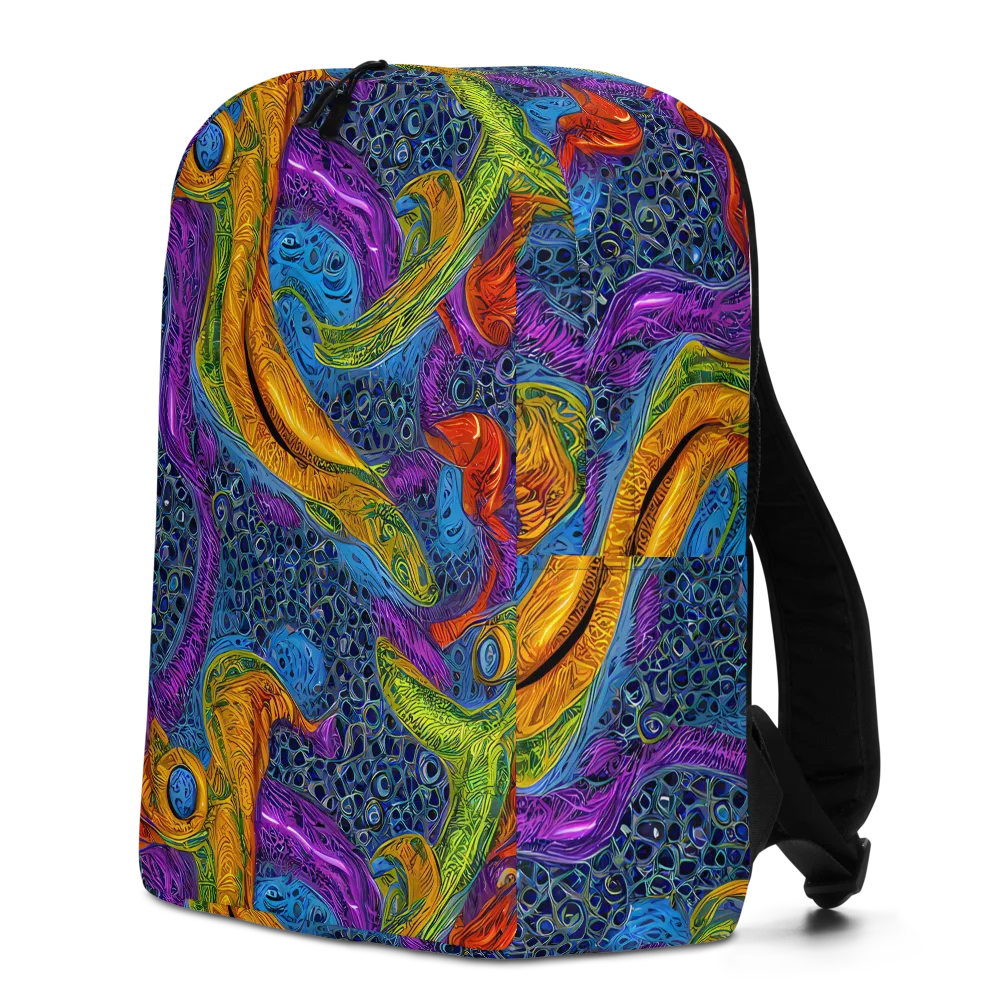 Reef of Fire on Minimalist Backpack — Left