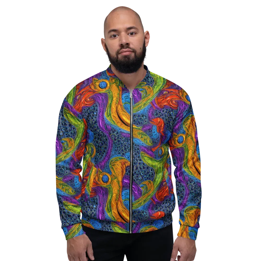 Reef of Fire on Bomber Jacket — Front
