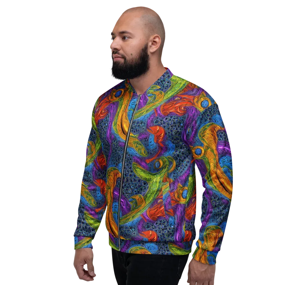 Reef of Fire on Bomber Jacket — Left