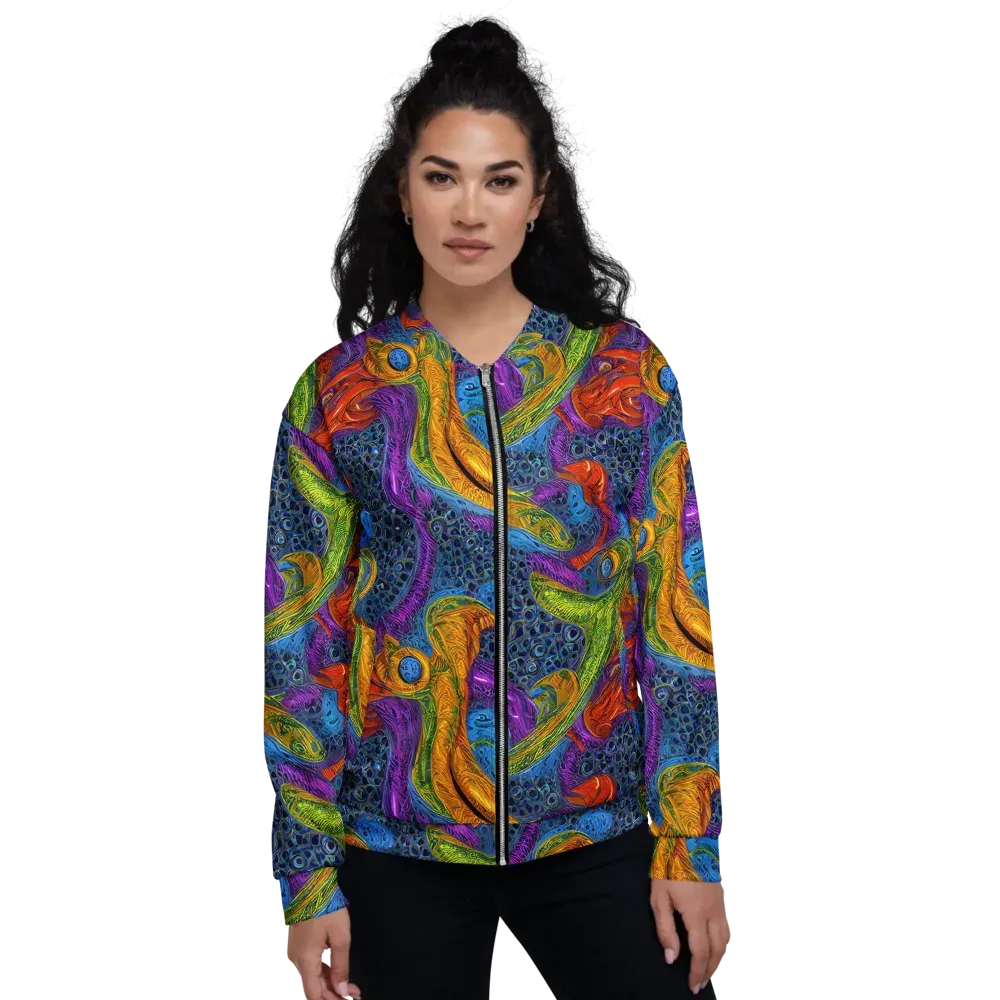 Reef of Fire on Bomber Jacket — Front