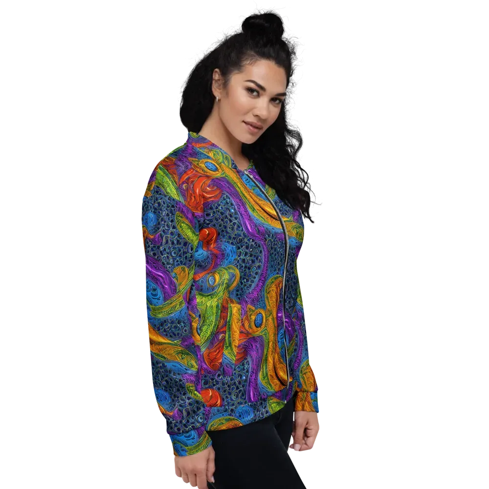 Reef of Fire on Bomber Jacket — Right