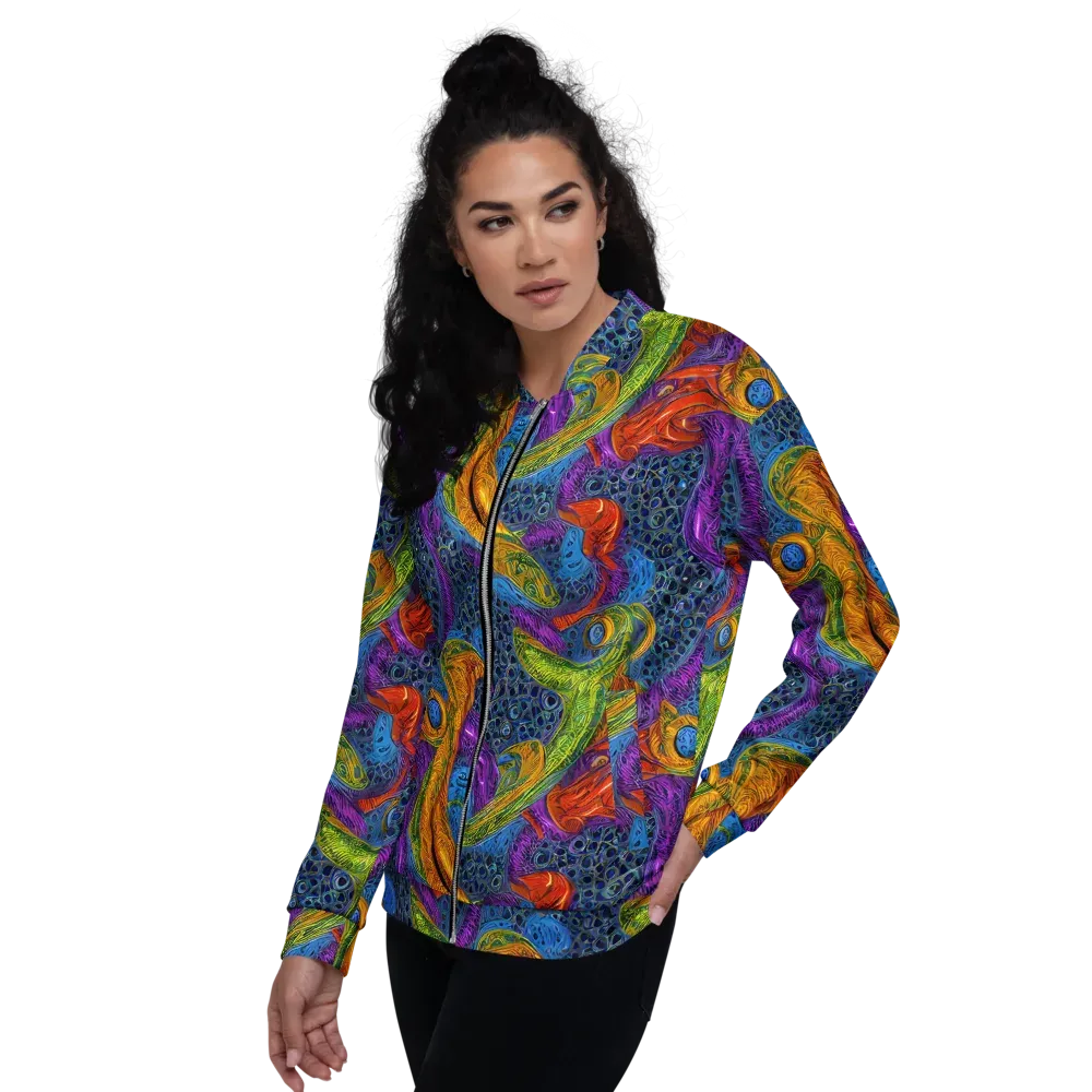 Reef of Fire on Bomber Jacket — Left