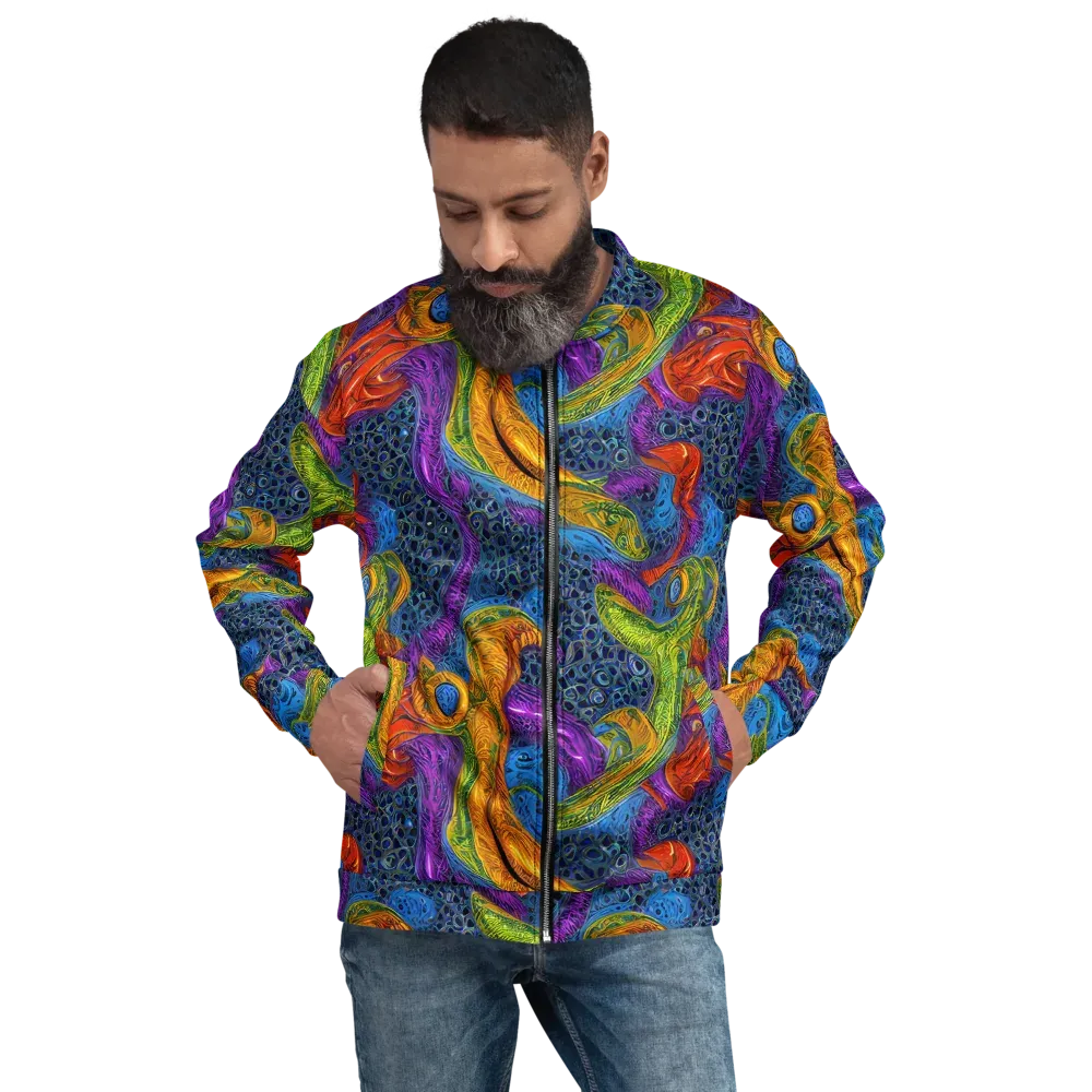 Reef of Fire on Bomber Jacket — Front